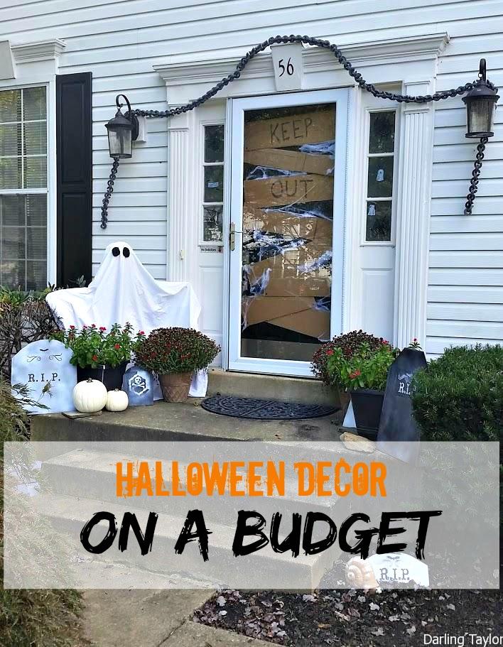 Create a SPOOKY front entryway for only $11!