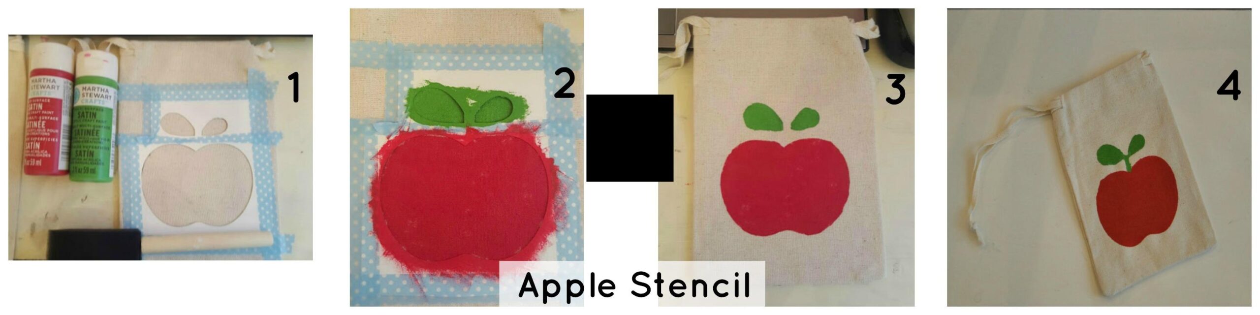 Apple Stencil How-to - free apple template