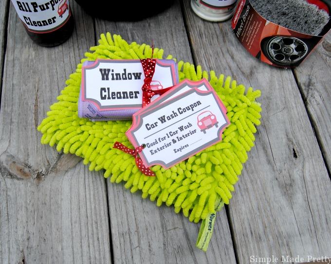 Make a chemical-free car wash cleaning kit for Father's Day using these free printables, essential oils and Norwex. Essential oil cleaning recipes included!
