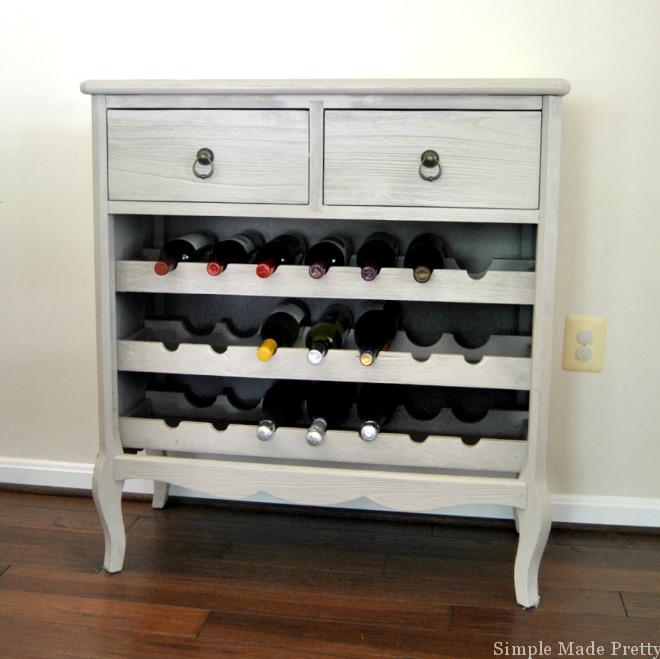 Wine Dresser Painted SW Perfect Greige