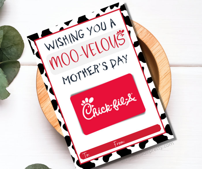 Chick-fil-A gift cardholder - Mother's Day