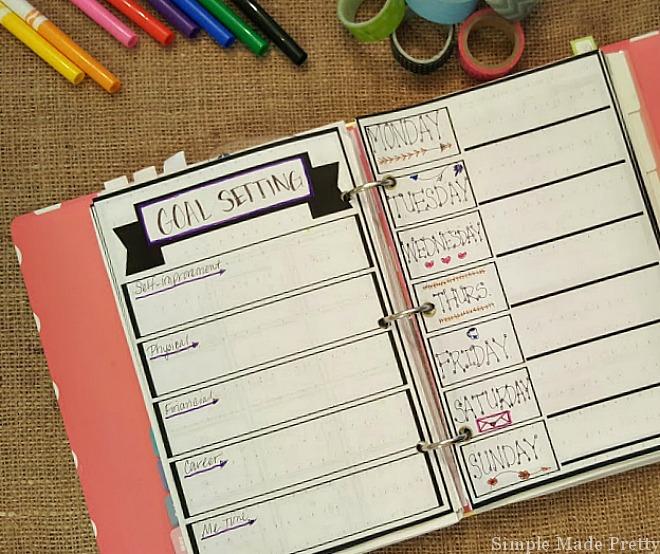 If you don't have a creative side but might want to try bullet journaling, check out these free printable bullet journal pages. Bullet journal, day planner, free printable planner, day planner pages