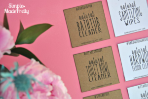 Download these printable labels to attach to your homemade cleaning products!