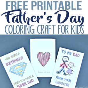 We had so much making these father's day crafts for kids! It was the perfect Father's Day gift from the kids and he loved them. If you are looking for a free Father's Day gift ideas, look no further!