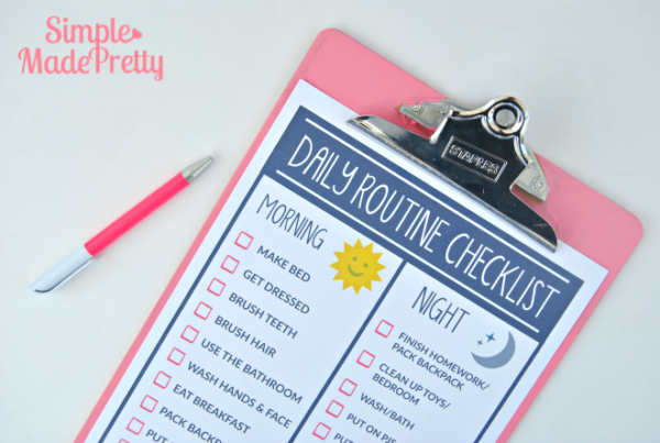 Free Printable Daily Routine Checklist - Simple Made Pretty (2026)