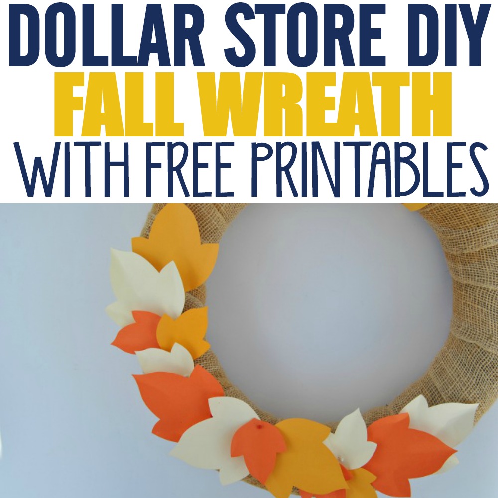 These wreaths are easy Dollar Store Fall Decorations if you like Dollar Store DIY and Dollar Store crafts. I love finding never seen before Dollar Store hacks and this wreath added the perfect addition of Fall color to our home. I love that it can be used again for other seasons!