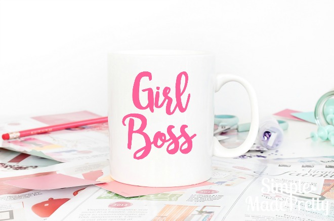 I love this motivating girl boss mug!
