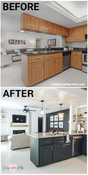 Before and After Kitchen Modern