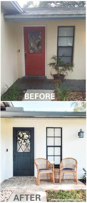 Before and After front porch