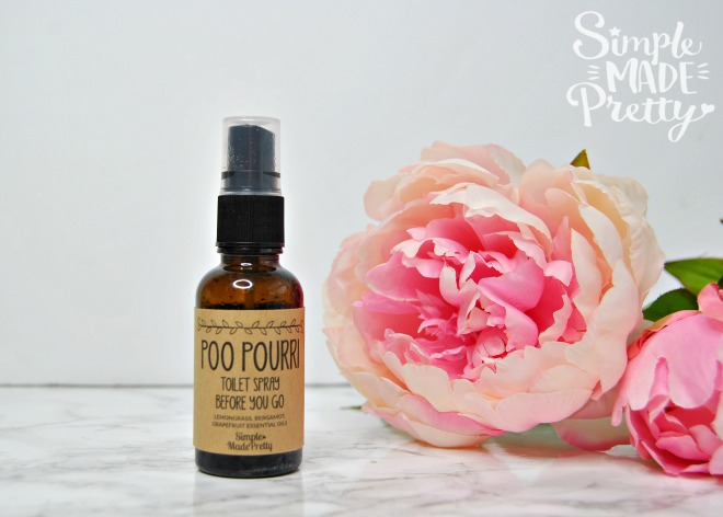 This DIY toilet poo pourri spray is so easy to make and is perfect for the guest bathroom!