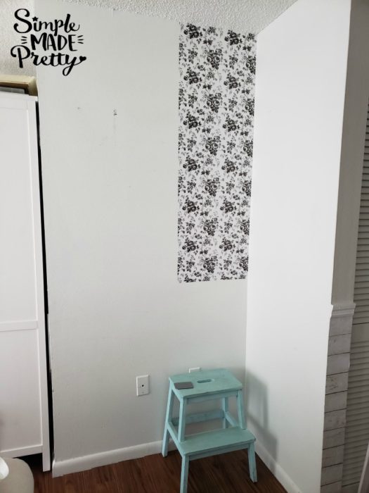 Dollar Store Hack Peel and Stick Wallpaper - Simple Made Pretty