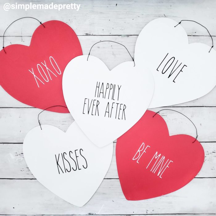Rae Dunn Valentine's Day Signs