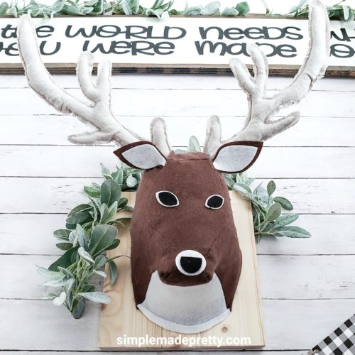 DIY Stuffed Deer Head Cricut Project - Simple Made Pretty (2025)