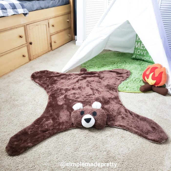 brown bear rug