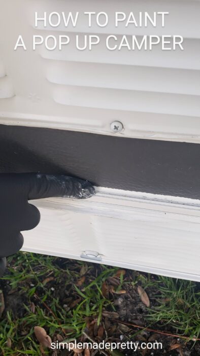 painting a pop up camper exterior 