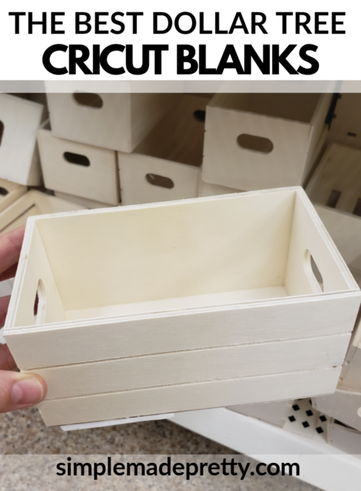 Cricut Blanks Dollar Tree Wood Box