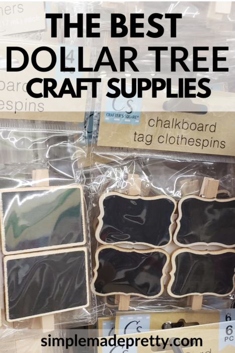 Dollar Tree Chalkboard Tags