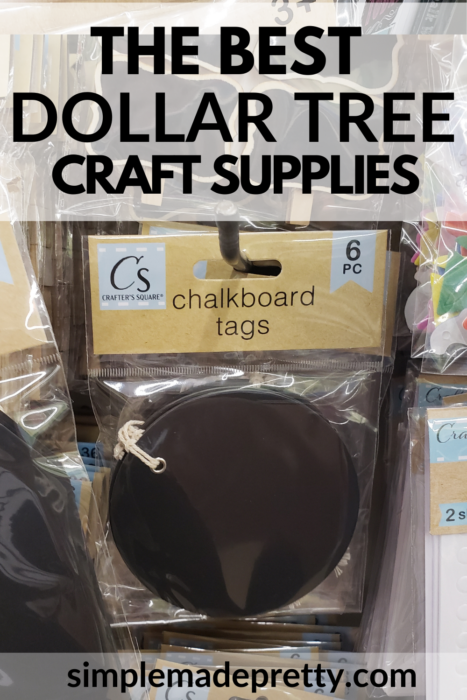 Dollar Tree Craft chalkboard tags