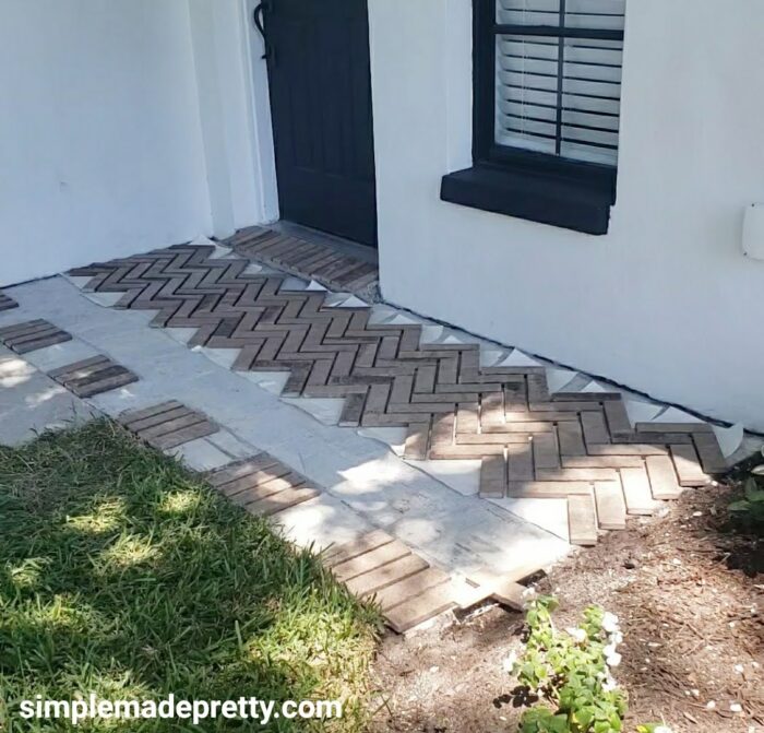 porch update with old mill brick
