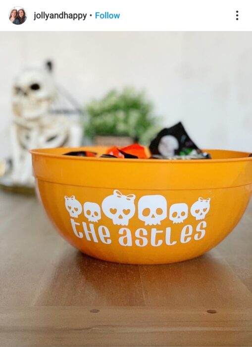 Cricut Halloween Bowl Decorations