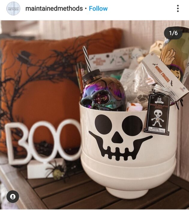 Dollar Tree Halloween DIY Gift Basket for kids