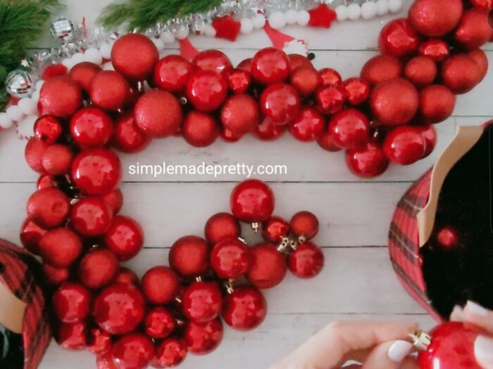 Christmas Ornament Ball Garland DIY