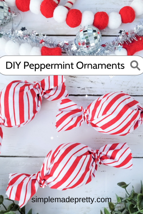 DIY Peppermint Ornaments Pin
