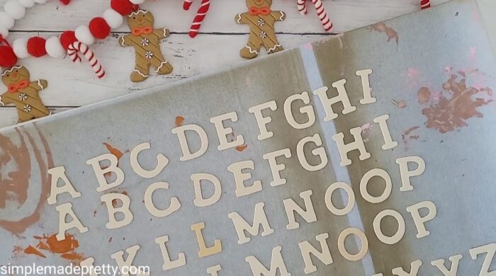 Dollar Tree DIY Christmas Letter Board wood letters