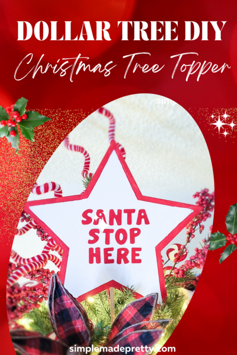 Dollar Tree DIY Christmas Tree Topper Pinterest
