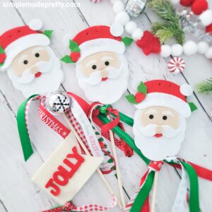 Dollar Tree DIY Christmas Wands and flags