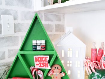 Dollar Tree DIY Mini Christmas Tree Shelf