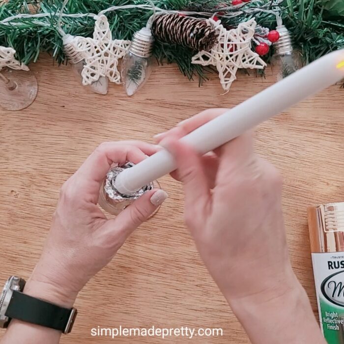 how to make Taper Candle Holders decor