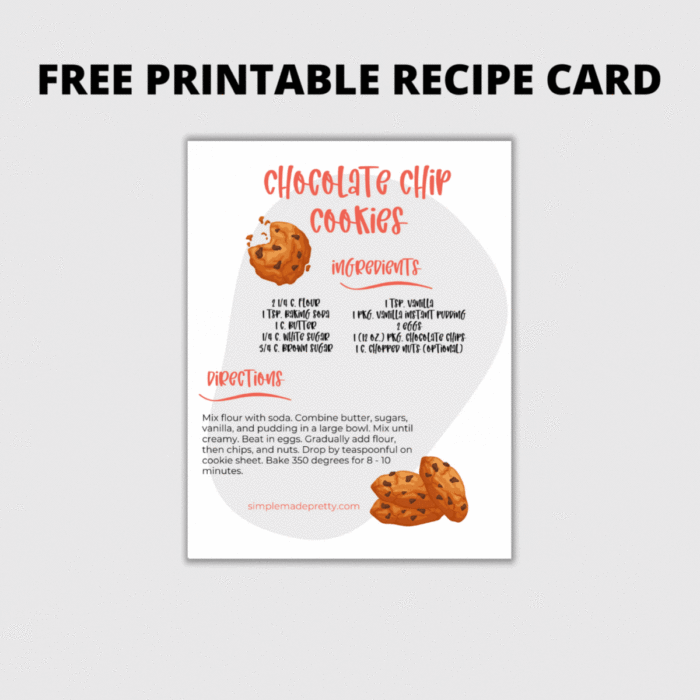Chocolate chip cookie free printable gif
