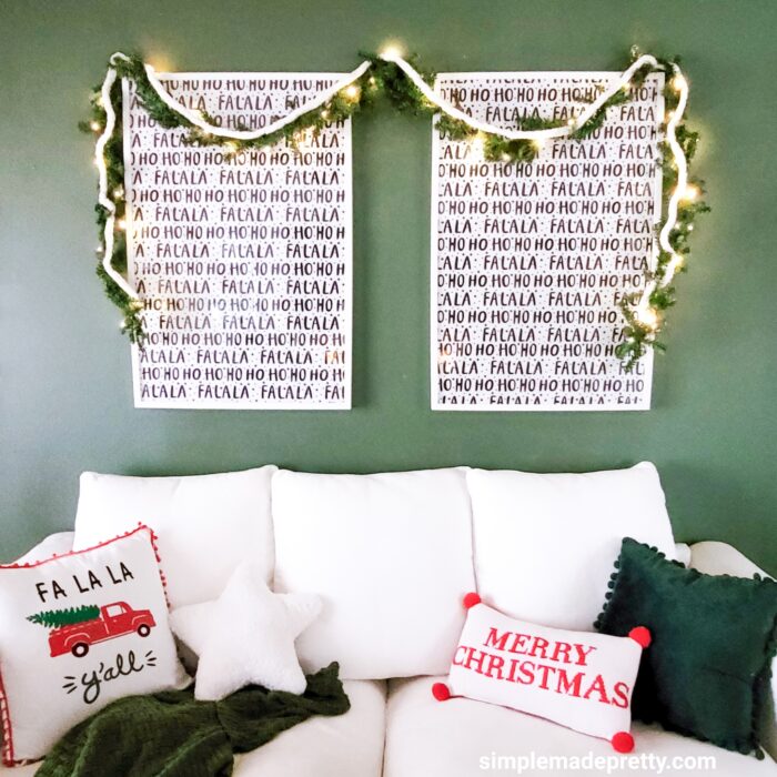 DIY Wrapping Paper Wall Signs