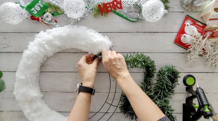 Winter Wreath Dollar Tree DIY