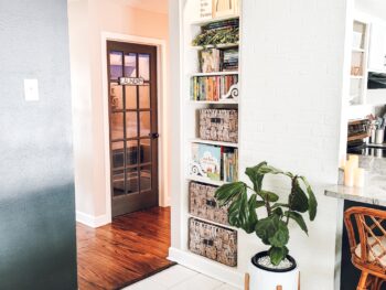 DIY Built-In Bookcase after pic