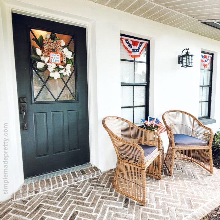 July 4th Front porch decor