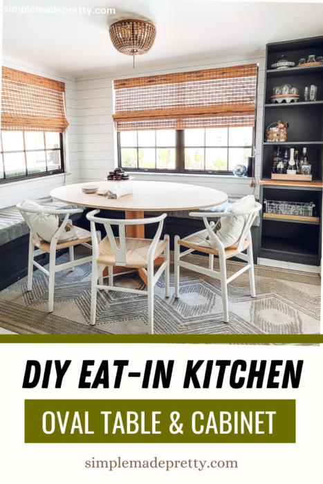 DIY Kitchen Eat-in Kitchen Oval Table Pinterest