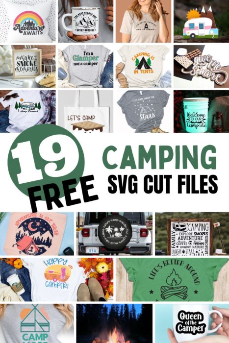 Camping SVG Pin Image
