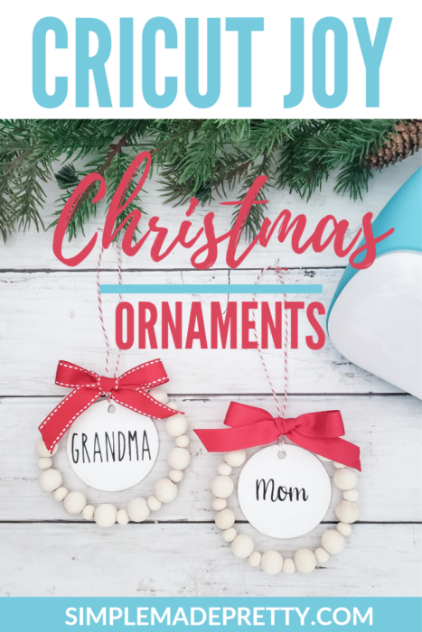 cricut joy ornaments