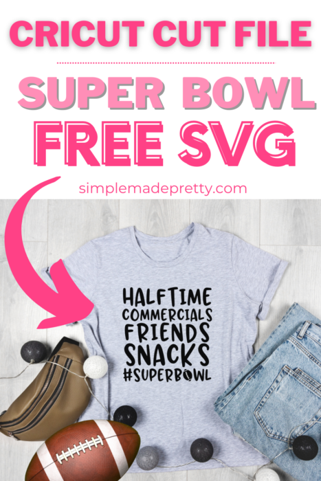 Free Super Bowl Cricut SVG File Pinterest