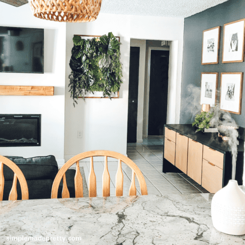 View of Small Family Room Organization - Simple Made Pretty