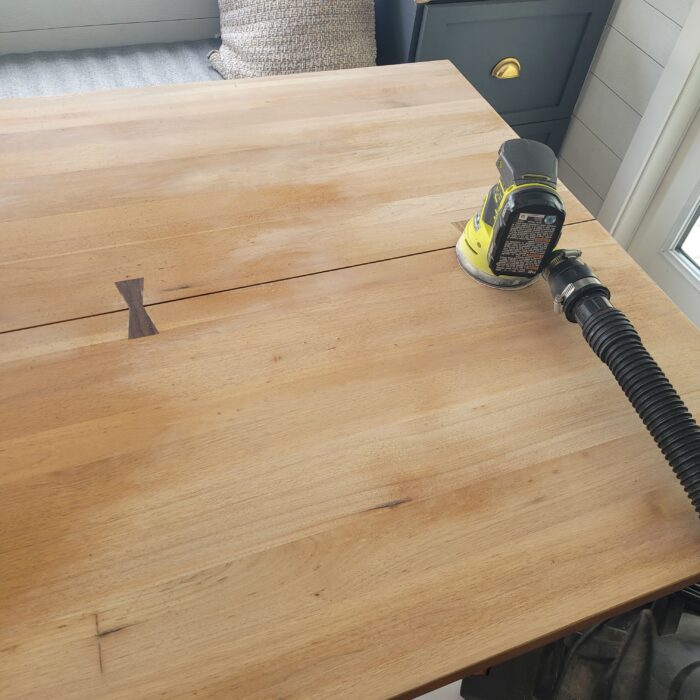 Restoring a wood dining table