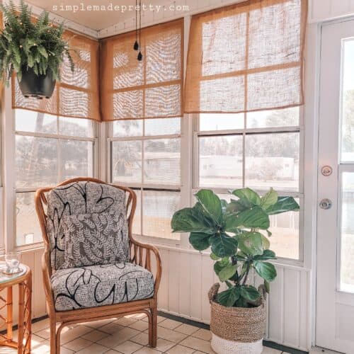 Before and After Sunroom Makeover on an Extreme Budget - Simple Made ...