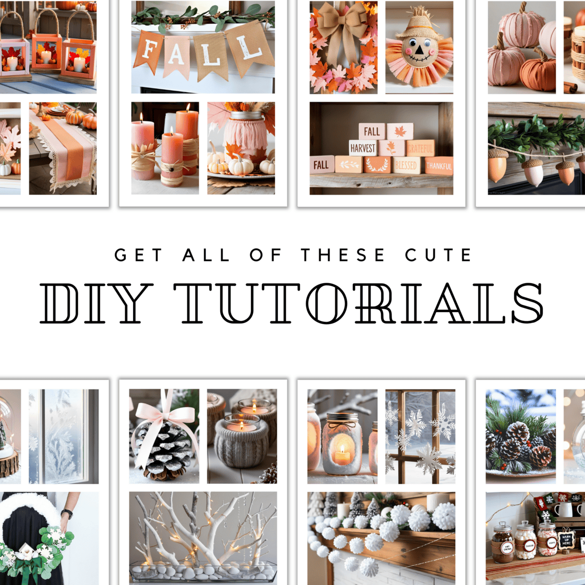 Dollar Store eBook Bundle mockup (1) Winter Dollar Tree DIY Decorations
