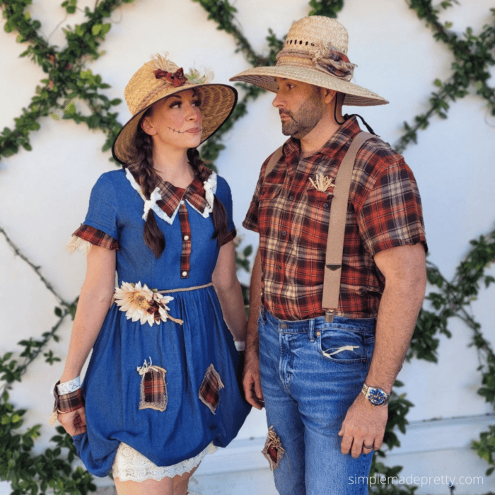 Last-Minute DIY Scarecrow Costume Using Clothes You Own
