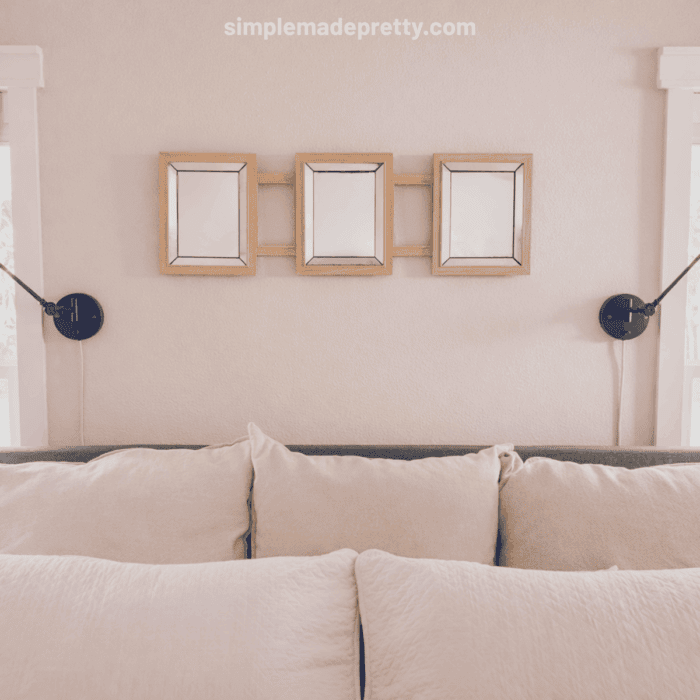 Minimal Modern Wall Mirror (Bedroom Styling)