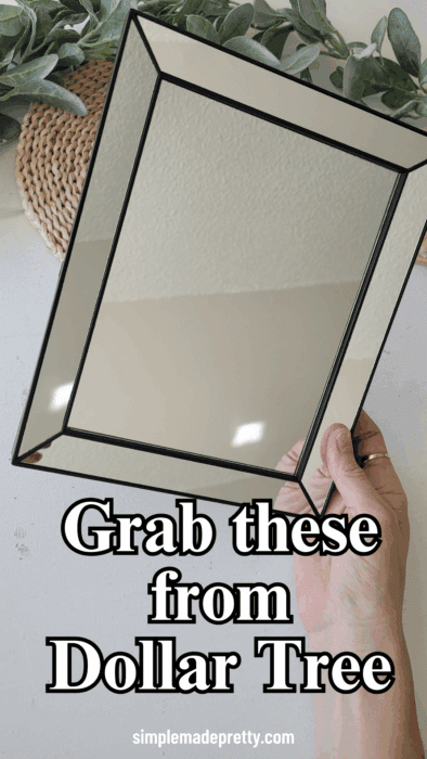 Dollar Tree Beveled Mirror DIYs