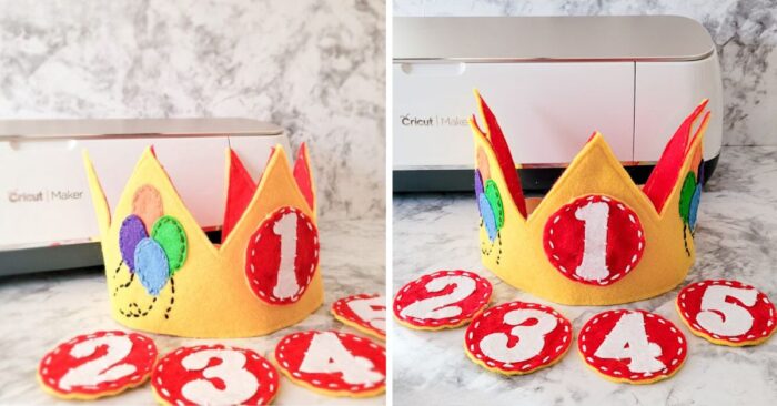Cricut Felt Crown Tutorial (Perfect Birthday Gift Idea)