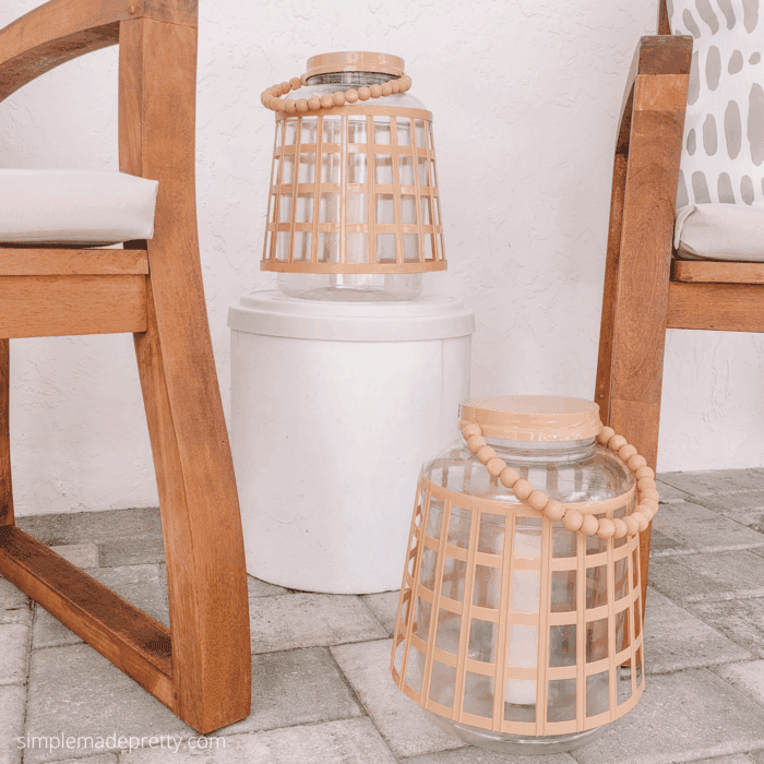 DIY Outdoor Lanterns (Dollar Tree Basket Hack)